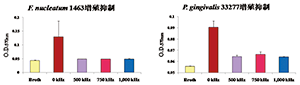 Figure 23: Bactericidal effect of EMAT on periodontal disease bacteria